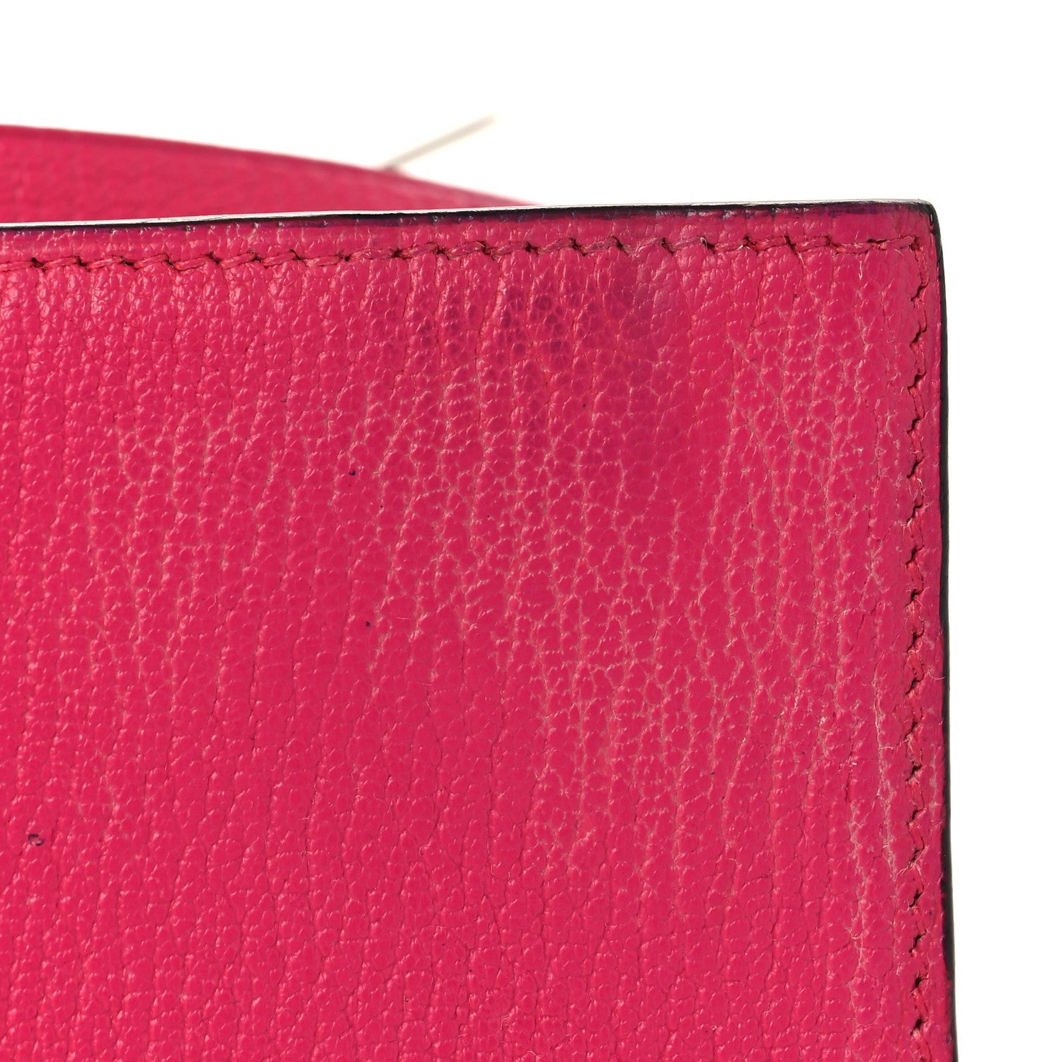 Chevre Mysore Tri-Fold Bearn Wallet Rose Shocking