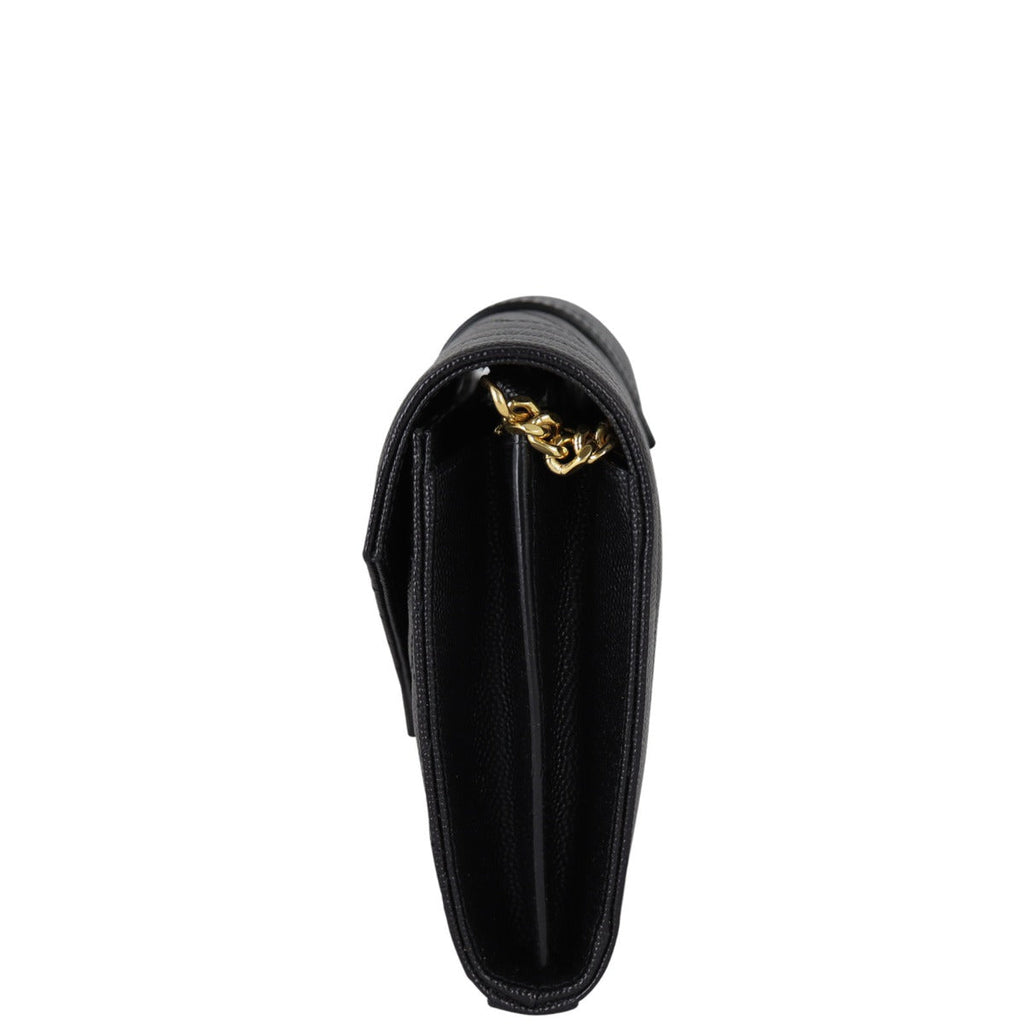 Saint Laurent Monogram Mix Matelasse Envelope Wallet on Chain