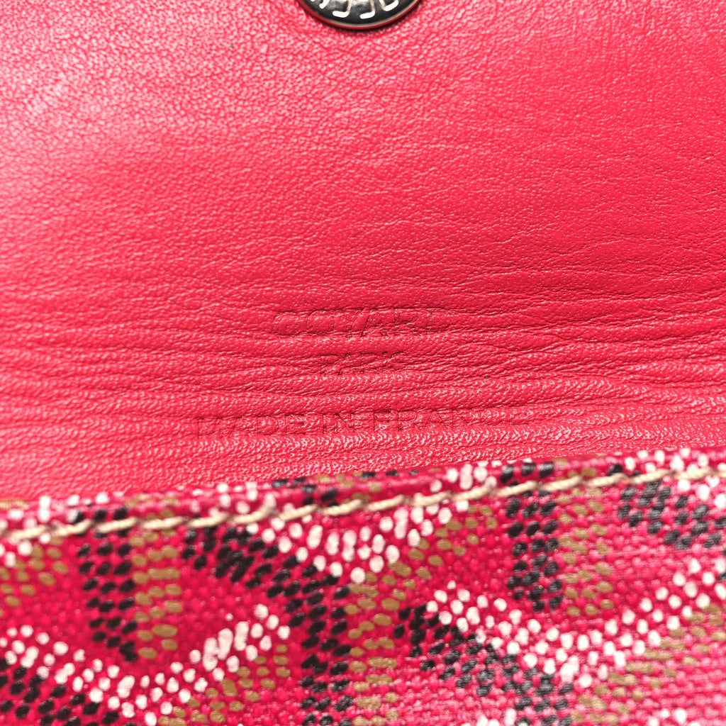 Goyardine Reversible Mini Anjou Red