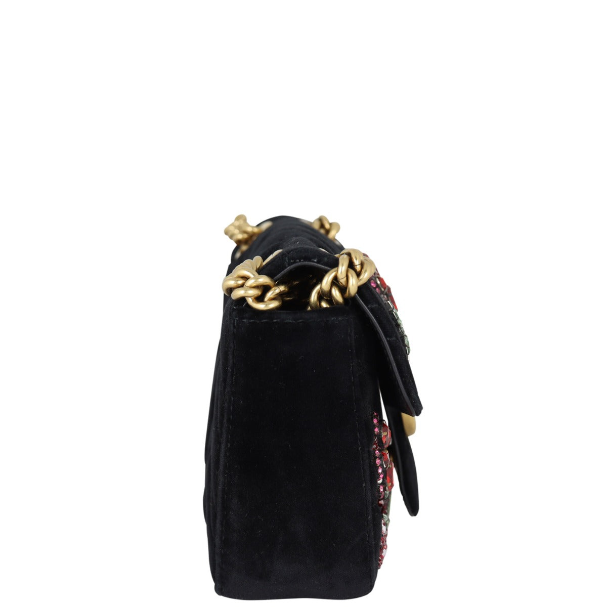 Gucci GG Marmont Velvet Mini Shoulder Bag