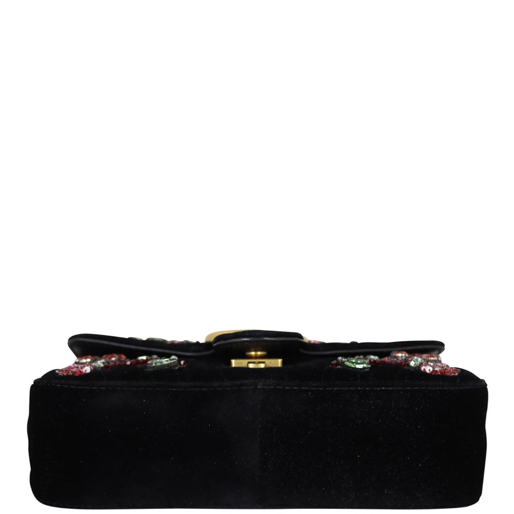 Gucci GG Marmont Velvet Mini Shoulder Bag