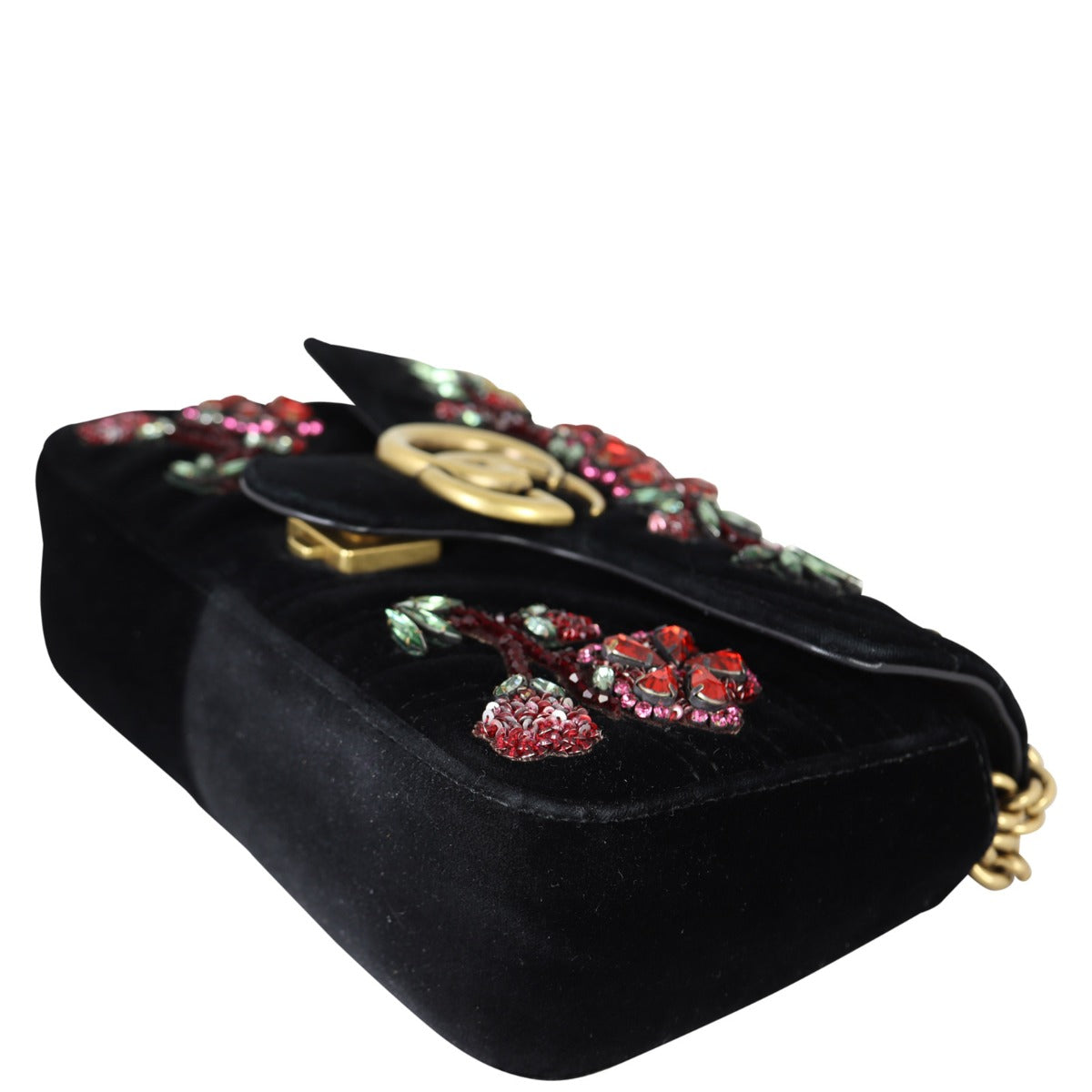 Gucci GG Marmont Velvet Mini Shoulder Bag