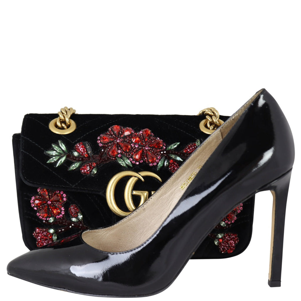 Gucci GG Marmont Velvet Mini Shoulder Bag
