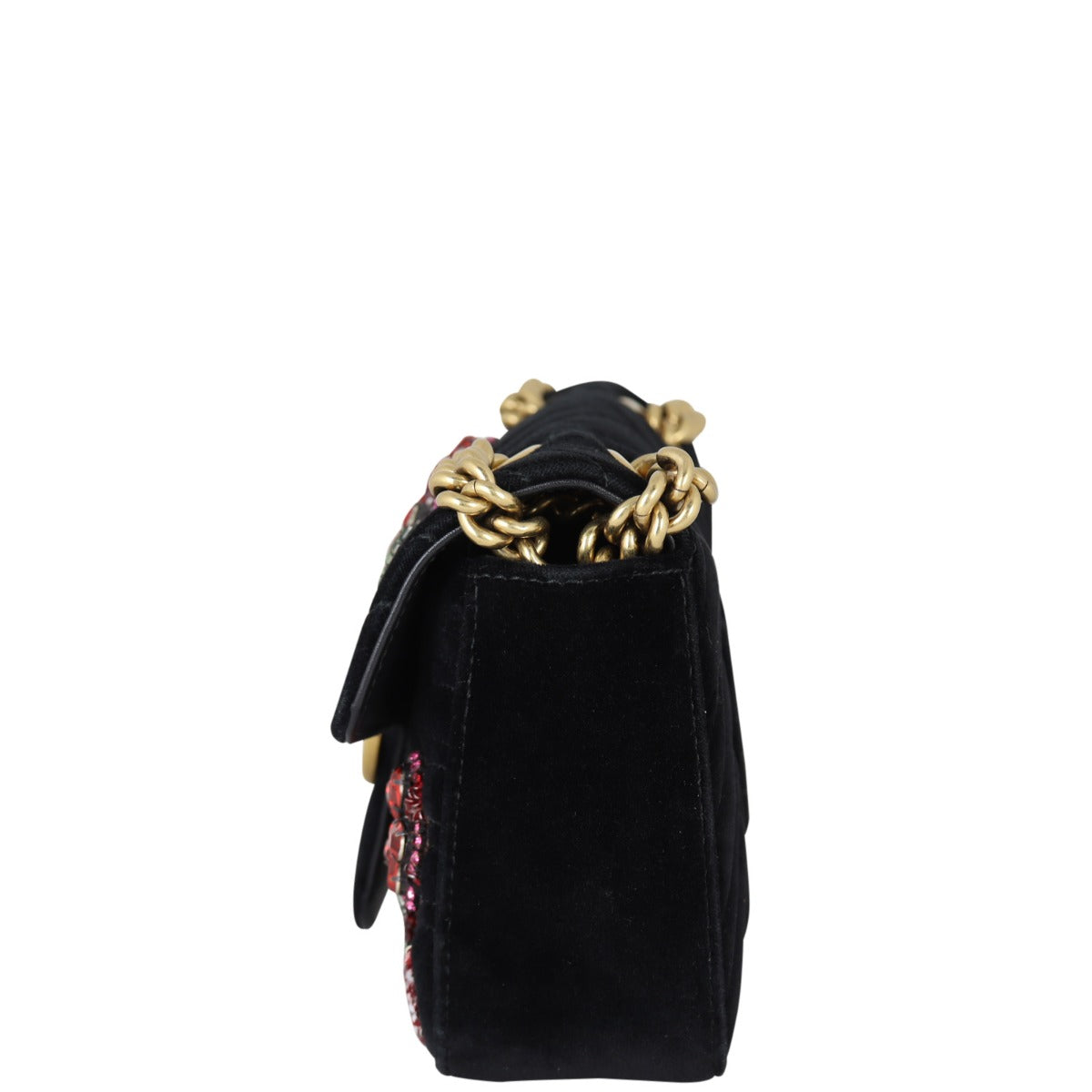 Gucci GG Marmont Velvet Mini Shoulder Bag