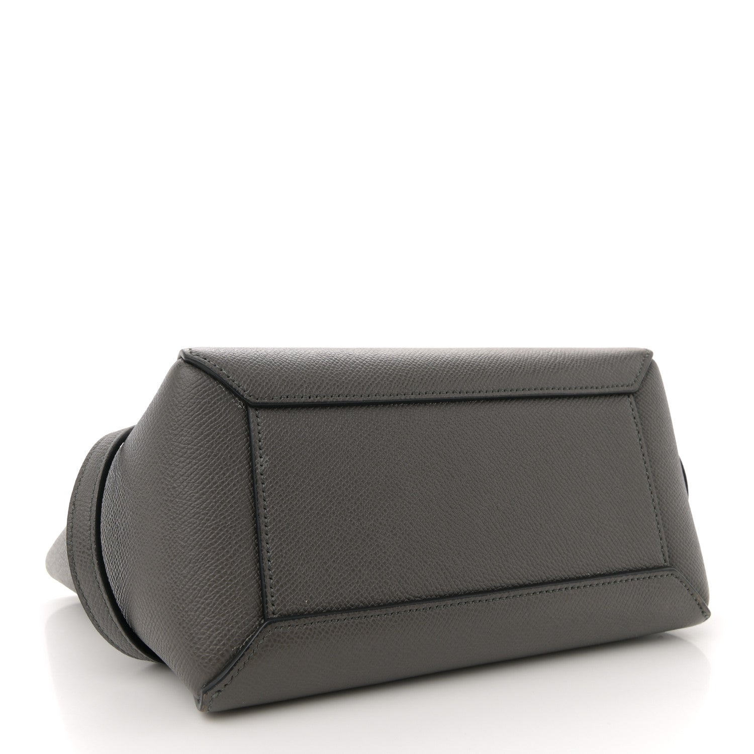 Grained Calfskin Nano Belt Bag Grey