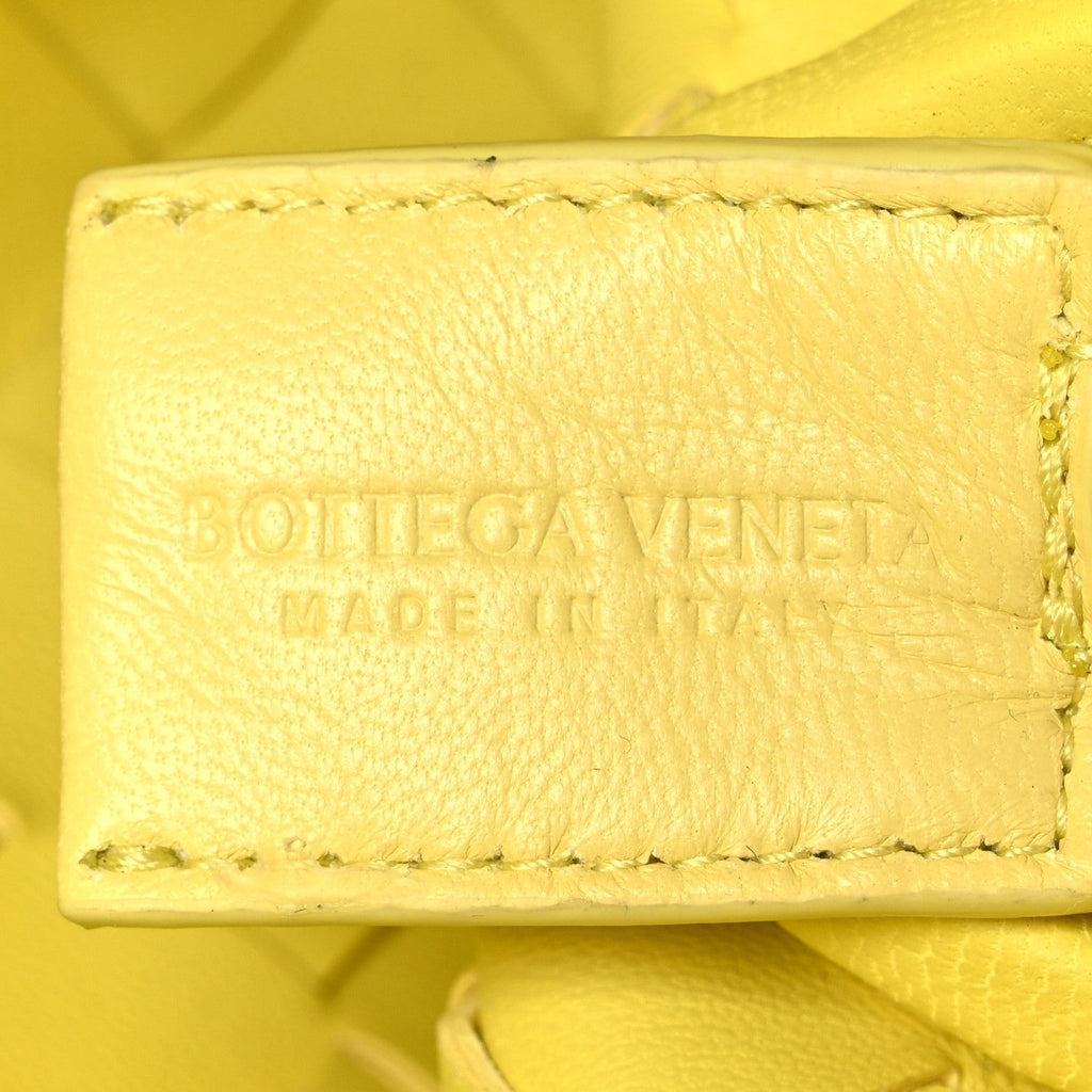 Nappa Intrecciato Small Loop Camera Bag Yellow