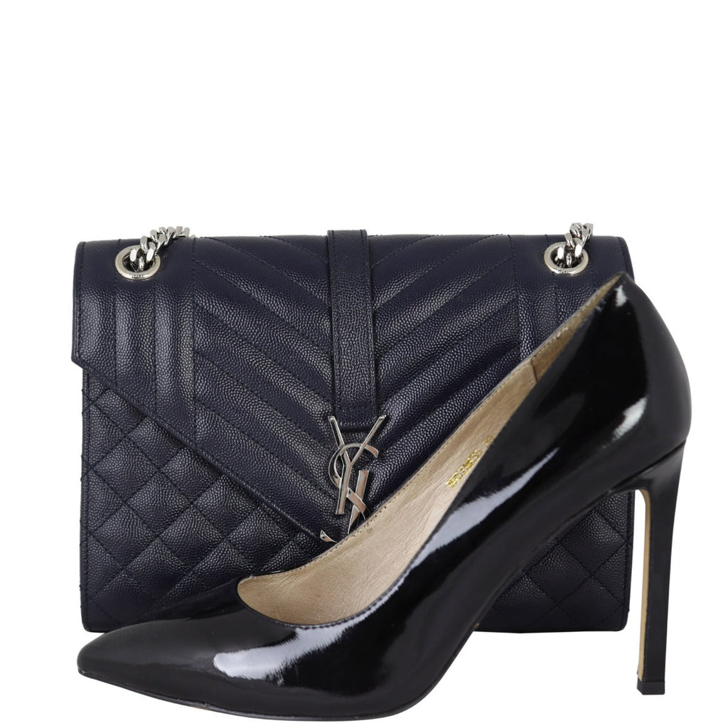 Saint Laurent Monogram Mix Matelasse Envelope Chain Bag Medium