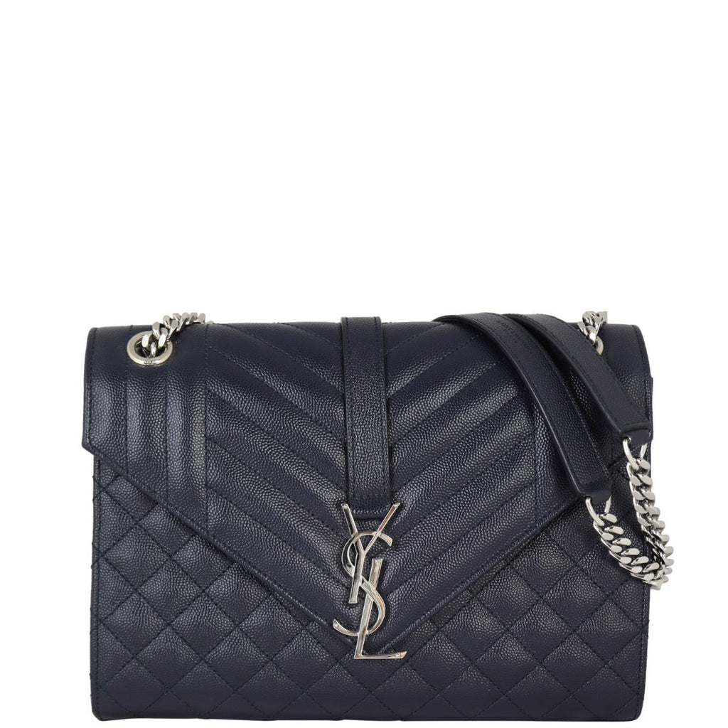 Saint Laurent Monogram Mix Matelasse Envelope Chain Bag Medium
