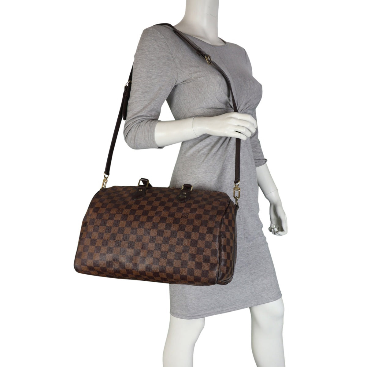 Louis Vuitton Speedy 35 Bandouliere Damier Ebene