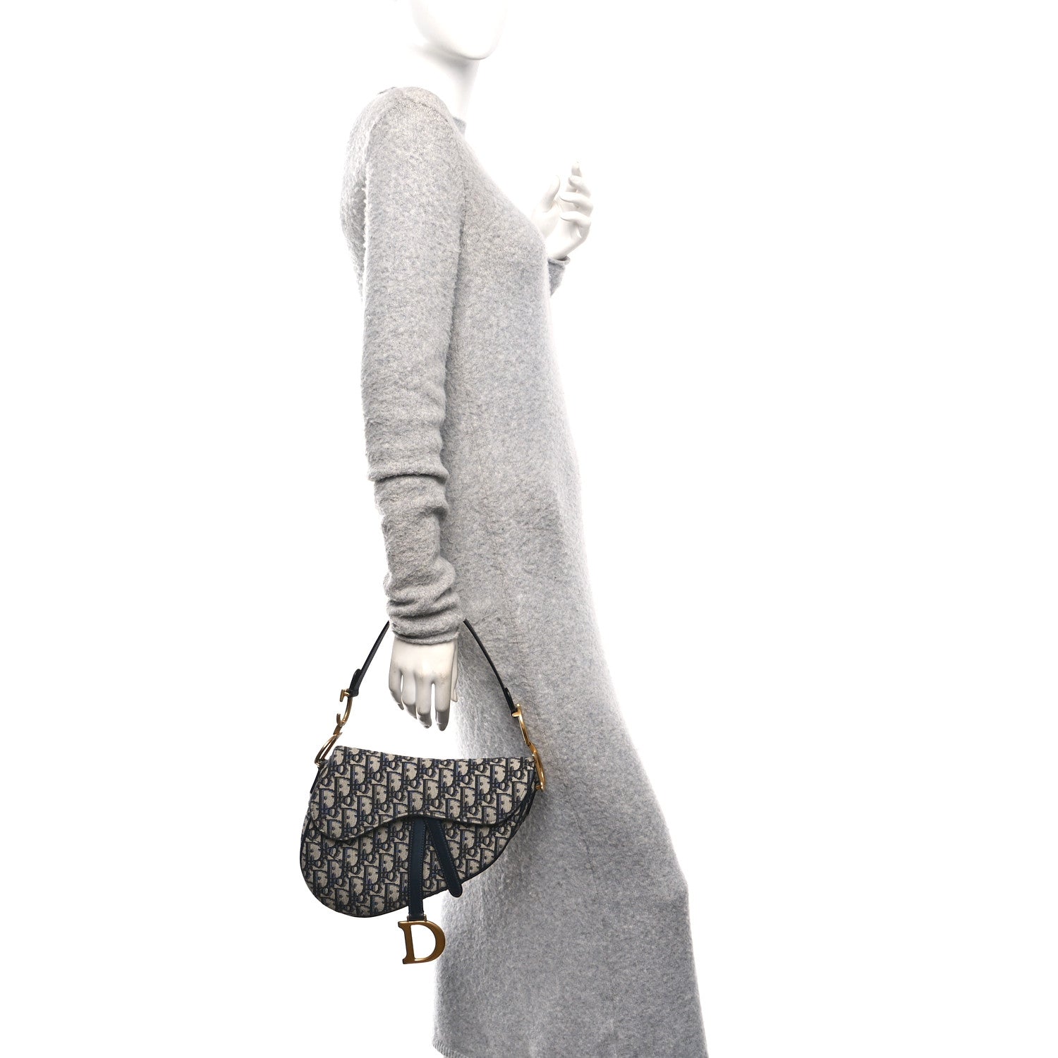 Oblique Saddle Bag Blue