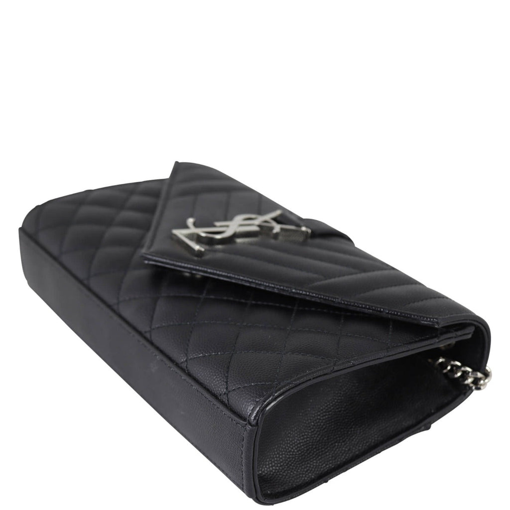 Saint Laurent Monogram Mix Matelasse Envelope Chain Bag Small