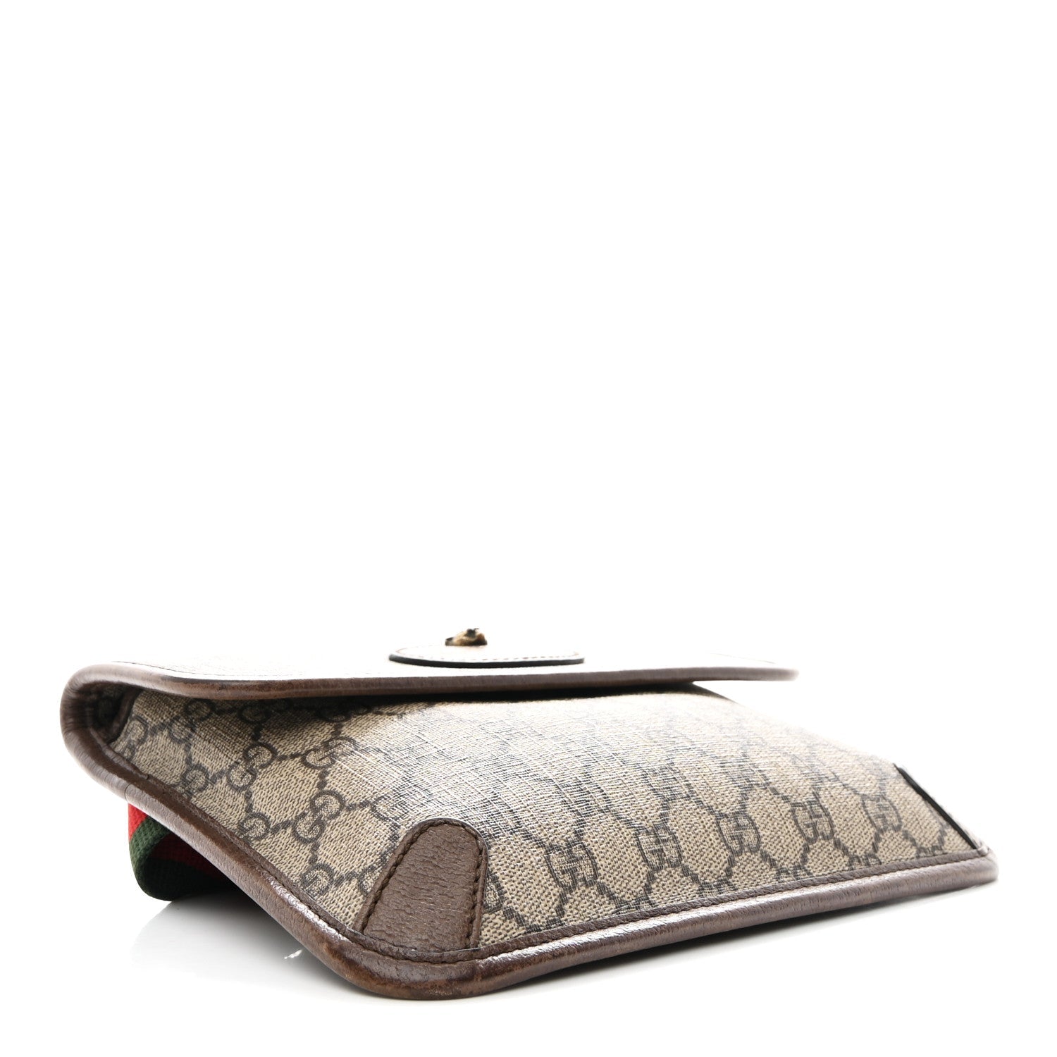 GG Supreme Monogram Neo Vintage Web Belt Bag Brown