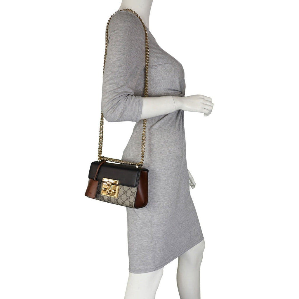 Gucci GG Supreme Padlock Small Shoulder Bag