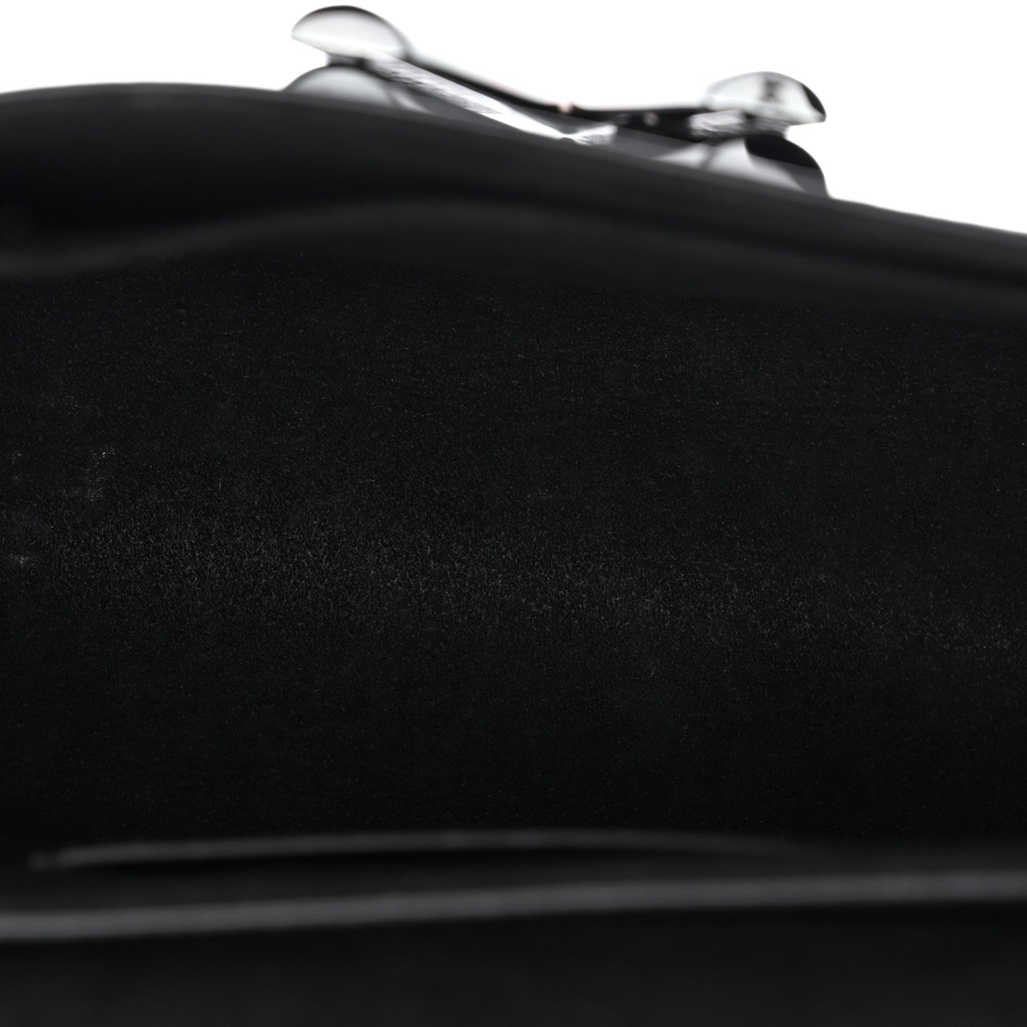 Calfskin Trompe L'oeil Twist Shoulder Bag MM Black Brown