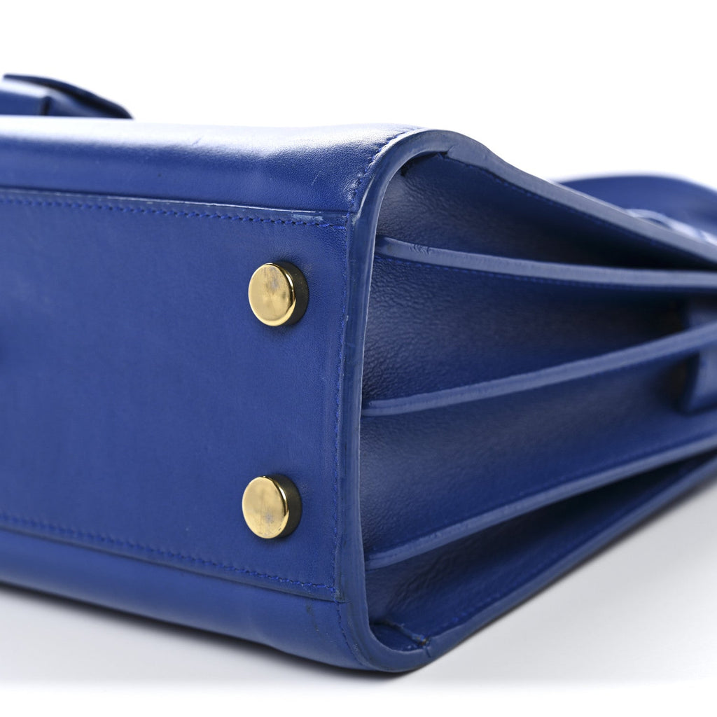 Calfskin Nano Sac De Jour Royal Blue