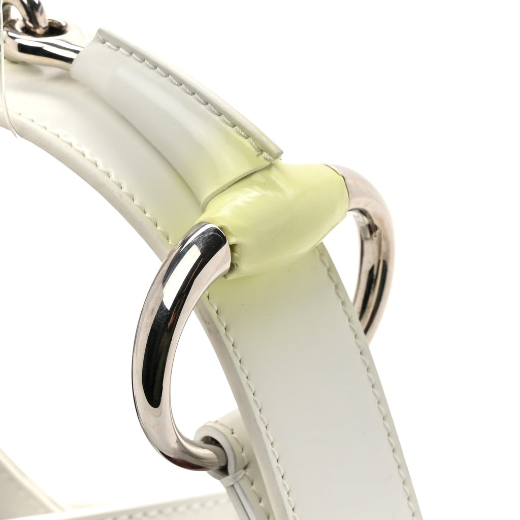 Master Lux Calfskin Horsebit Chain Shoulder Bag Great White