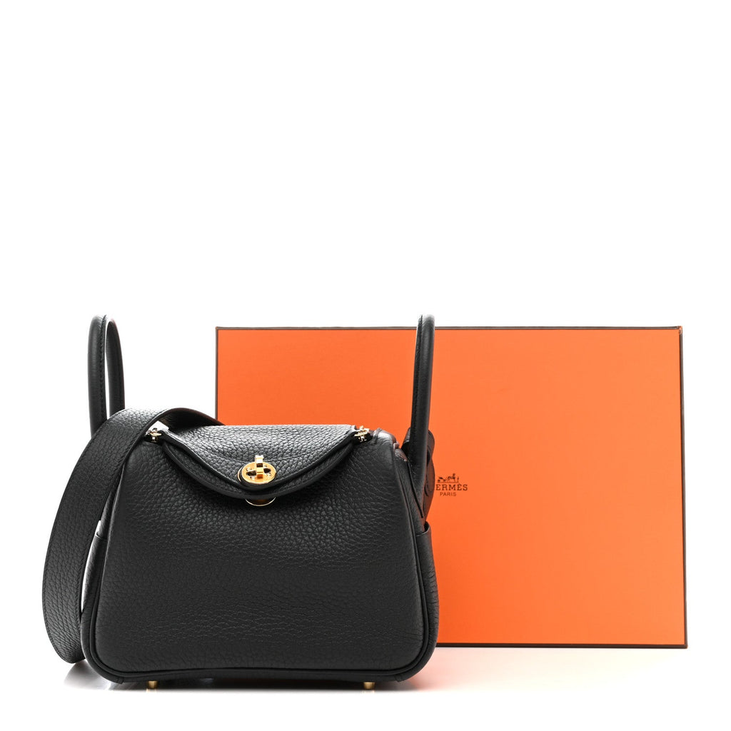 Taurillon Clemence Mini Lindy 20 Black