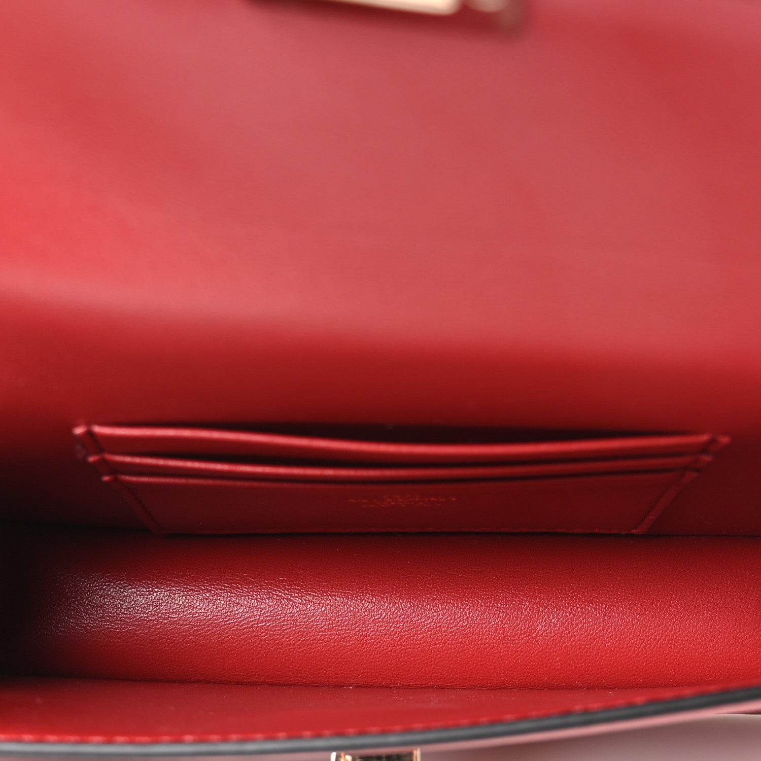 Vitello Rockstud Mini Top Handle Bag Red