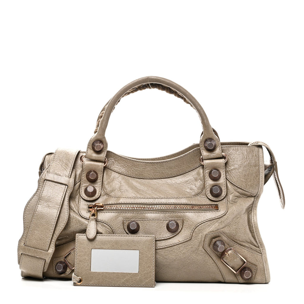 Agneau Giant 21 Rose Gold Hardware City Papyrus
