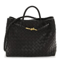 Nappa Intrecciato Medium Andiamo Shoulder Bag Fondant