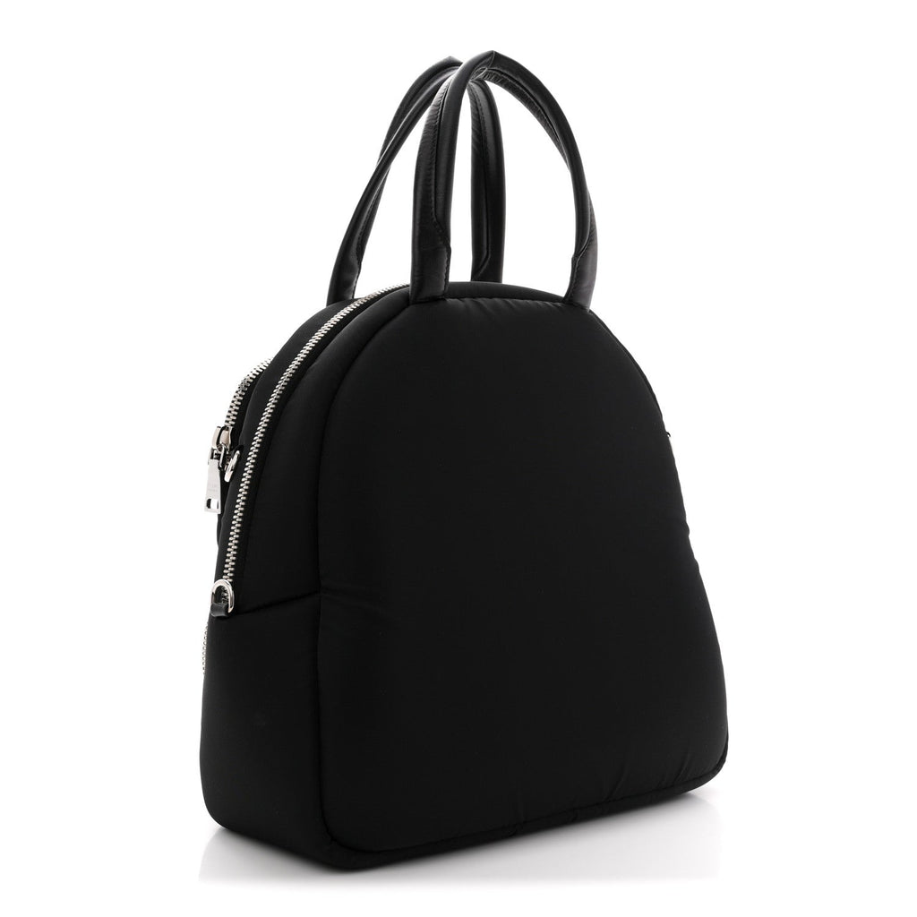 Tessuto Nylon Pocket Cargo Top Handle Bag Black Fuoco