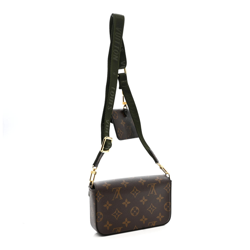 Monogram Felicie Strap & Go Kaki