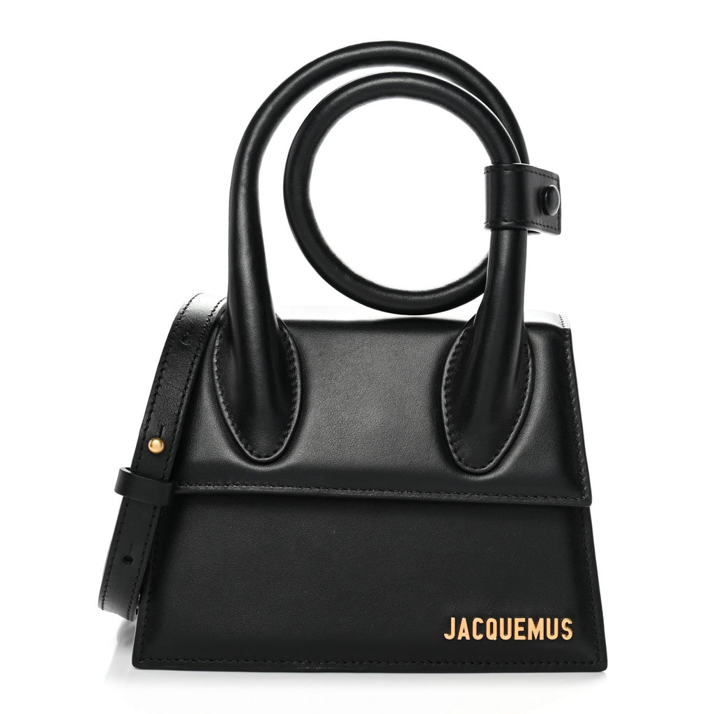 Smooth Calfskin Le Chiquito Noeud Black