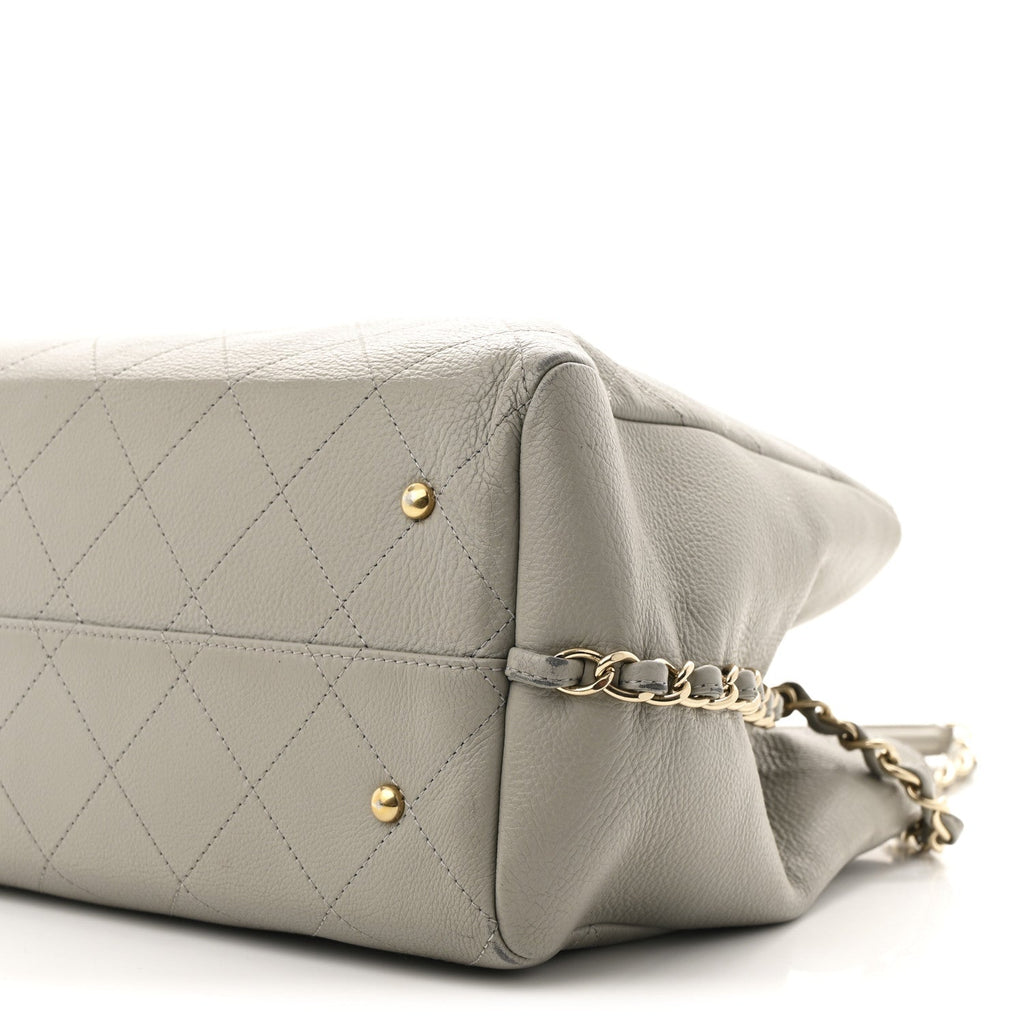 Bullskin Stitched Large Shopping Bag Grey