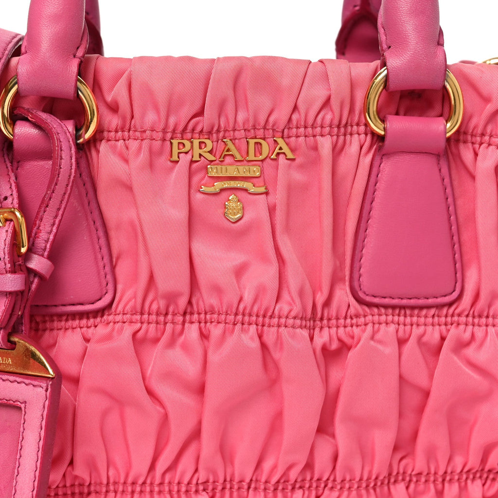 Tessuto Nylon Gaufre Small Tote Petalo