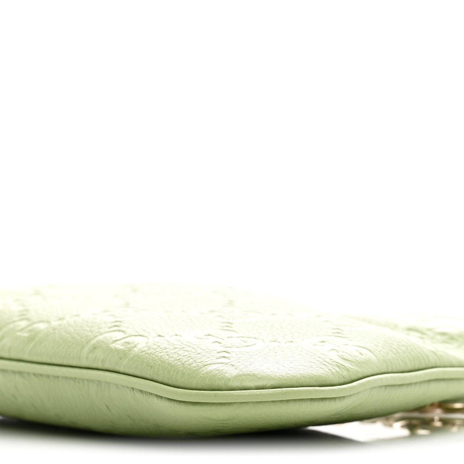 GG Grainy Calfskin Emblem Super Mini Shoulder Bag Sage Leaf