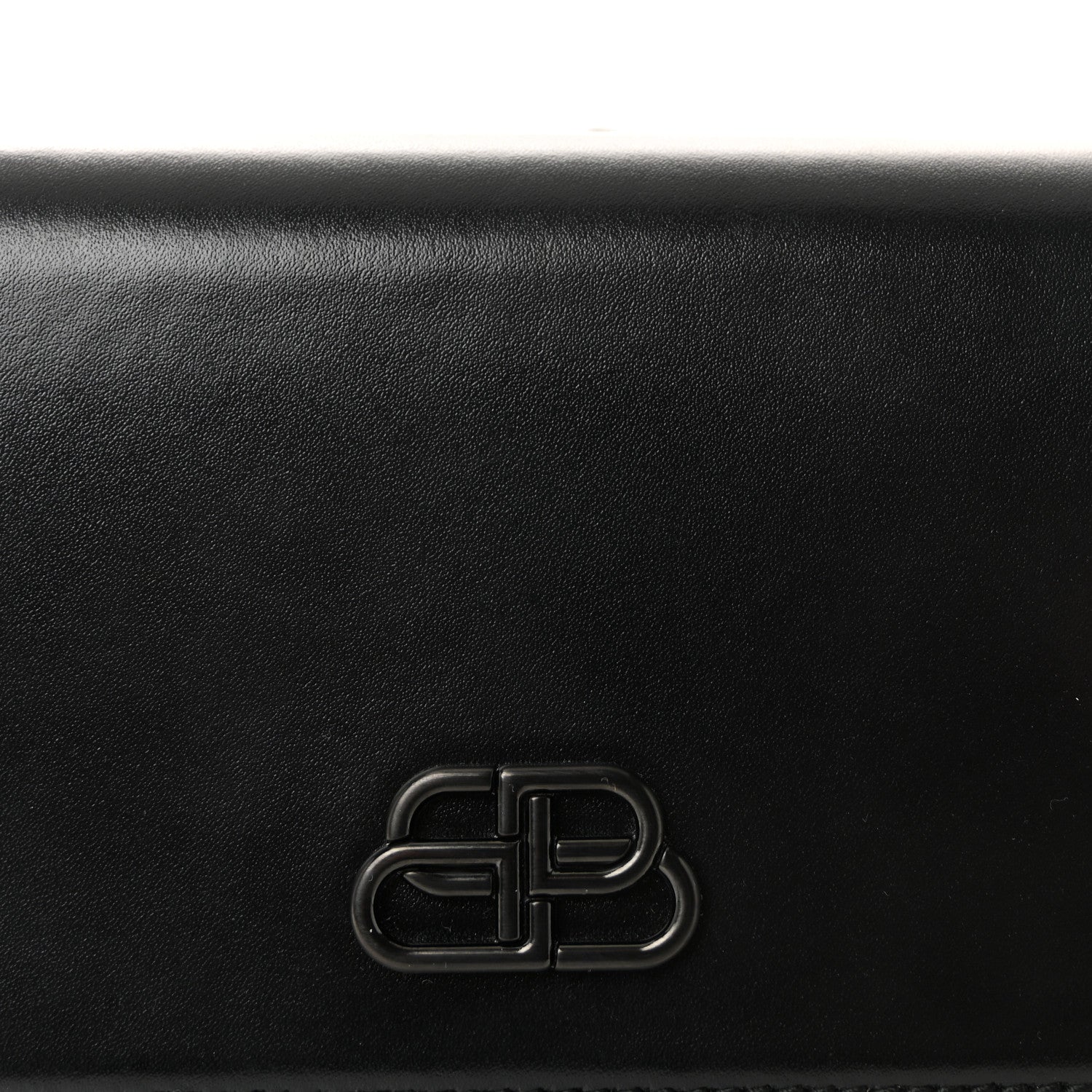 Shiny Box Calfskin Monochrome XS Sharp Belt Bag Black