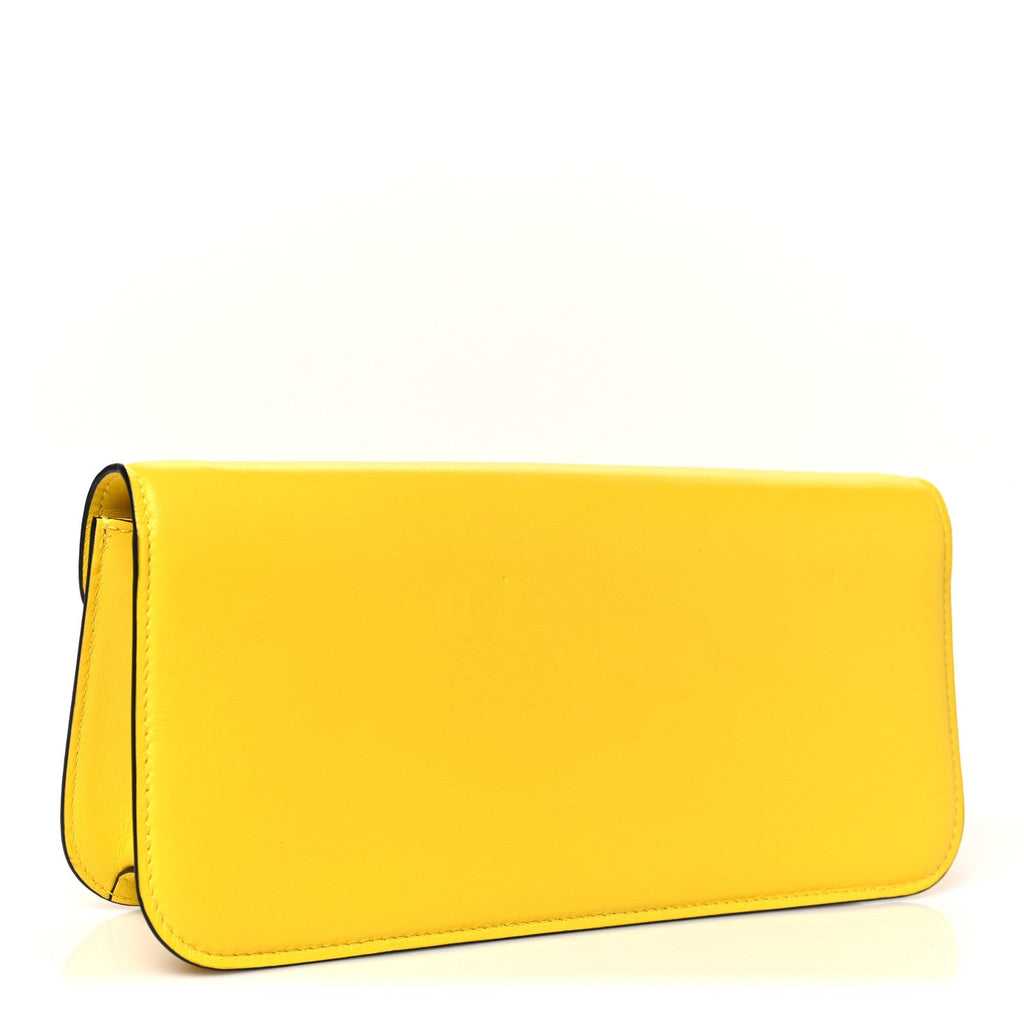 Calfskin Vlogo Loco Shoulder Bag Bright Lemon