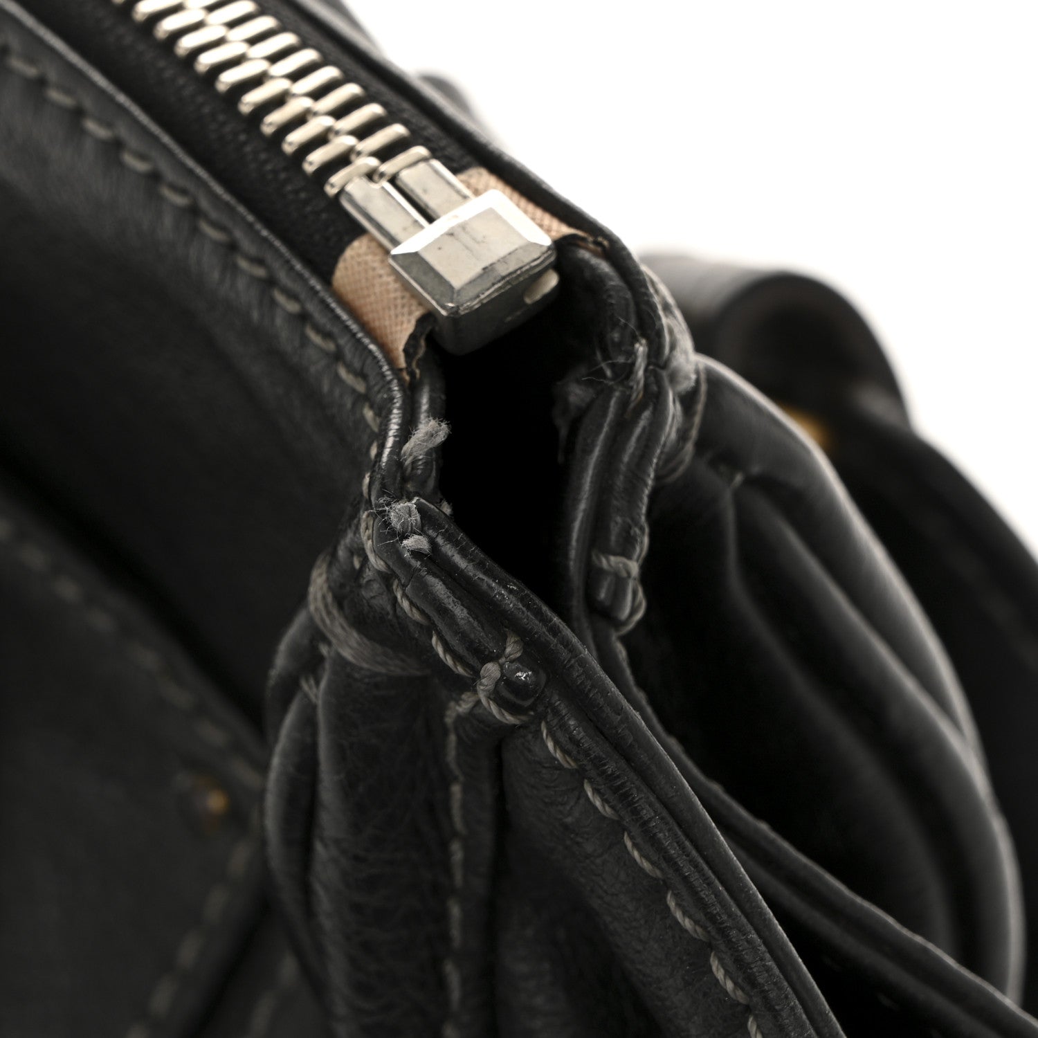 Grained Calfskin Paddington Tote Black