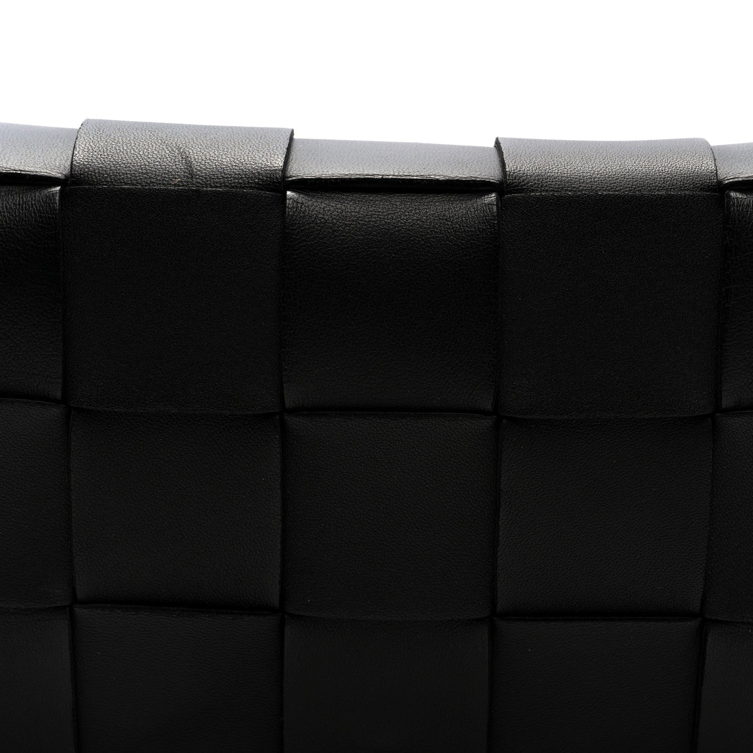 Lambskin Maxi Intreccio Small Cassette Crossbody Bag Black