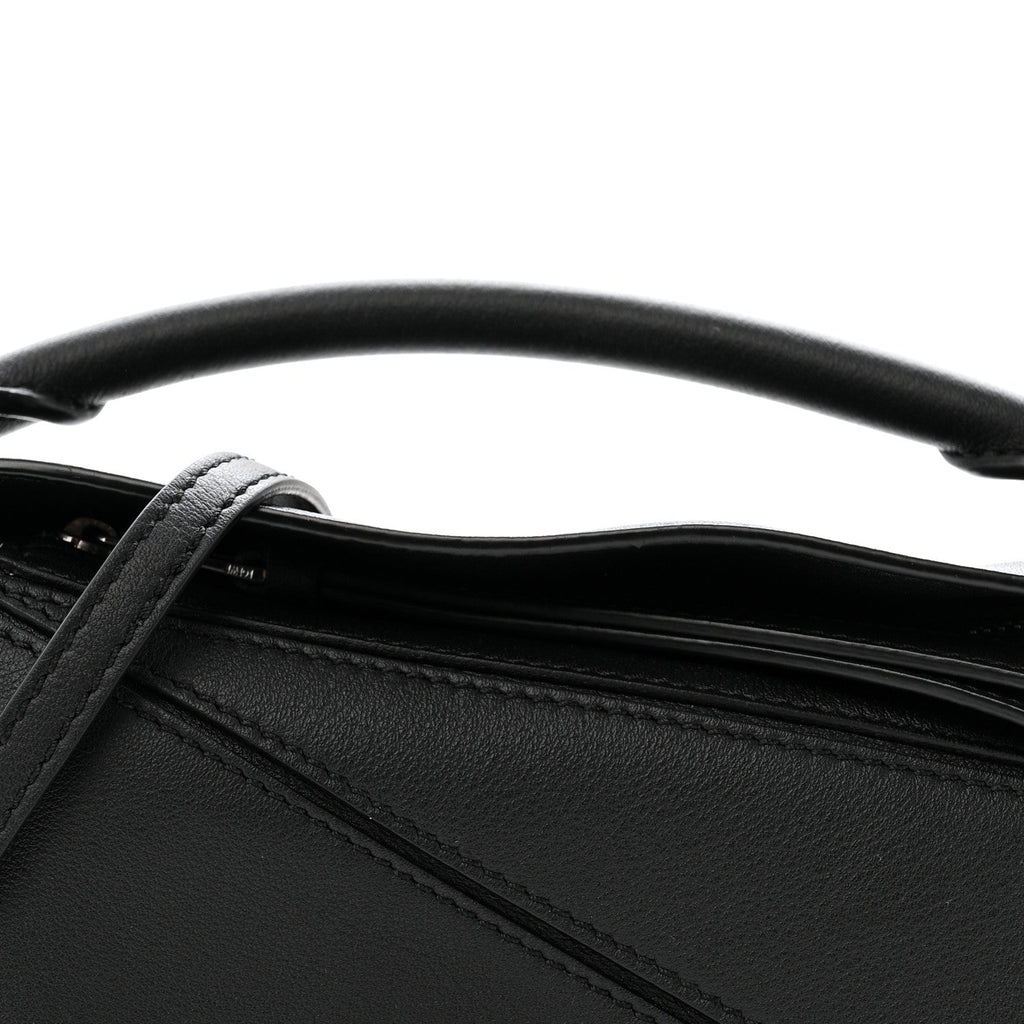 Calfskin Mini Puzzle Bag Black