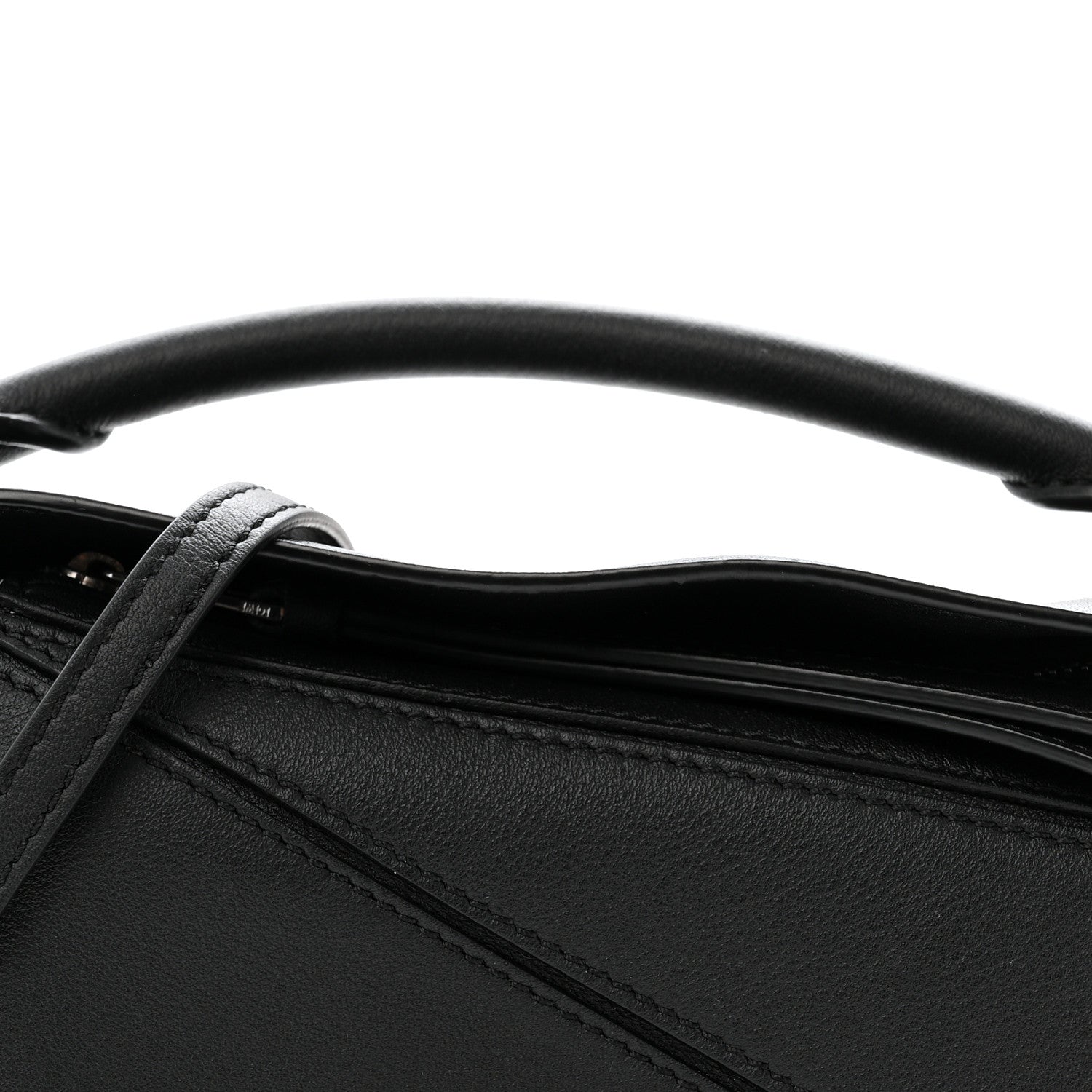 Calfskin Mini Puzzle Bag Black