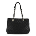 Caviar Quilted Grand Shopping Tote GST Black
