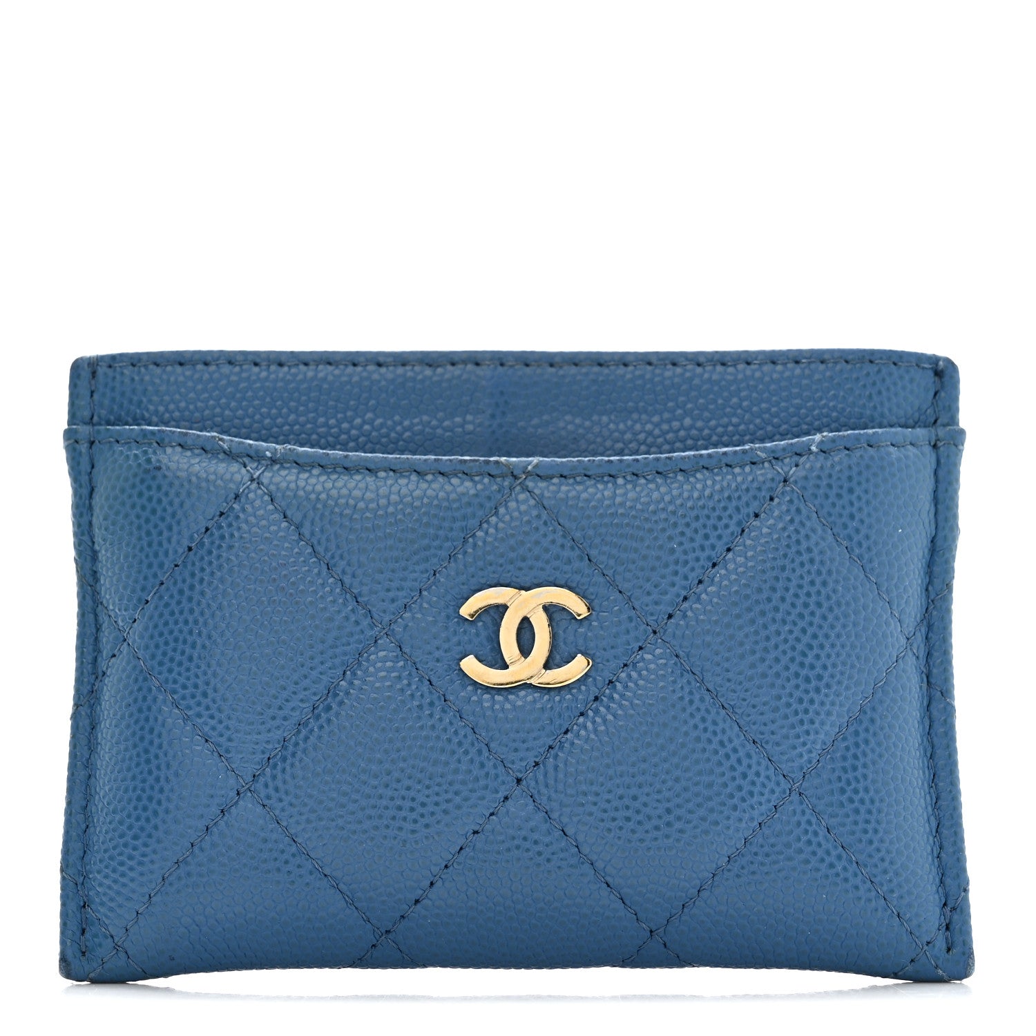 Caviar Quilted  Holder Blue