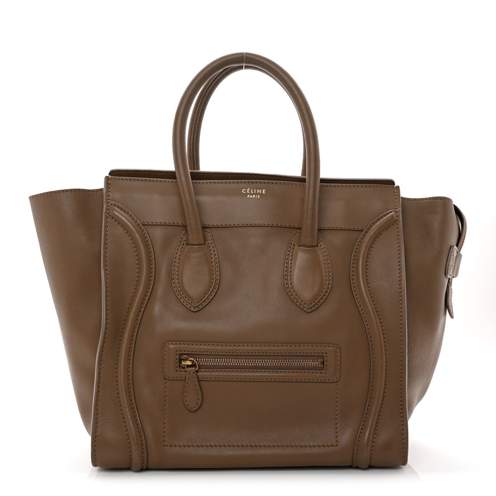 Smooth Calfskin Mini Luggage Camel