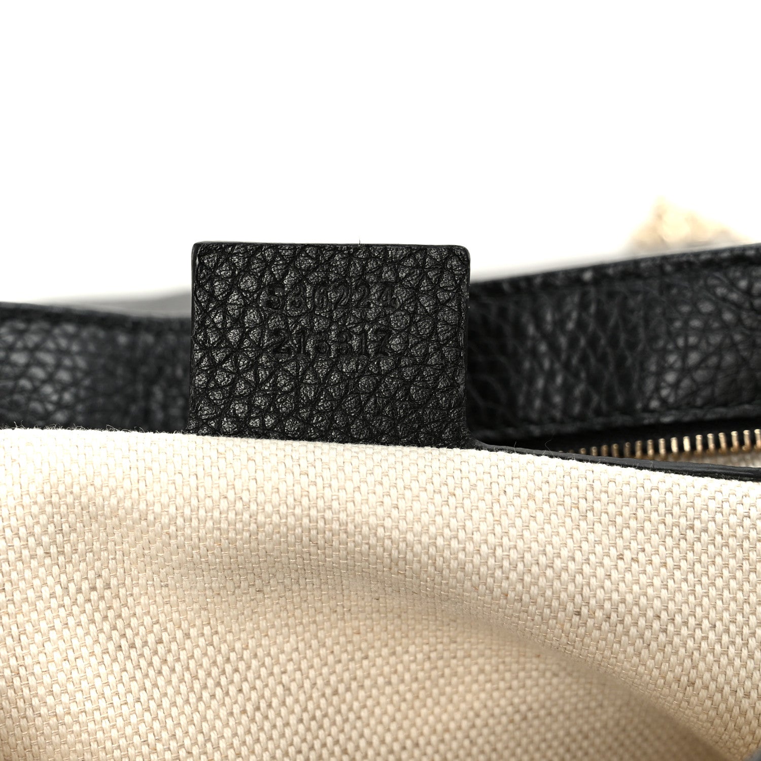 Pebbled Calfskin Medium Soho Flap Crossbody Black