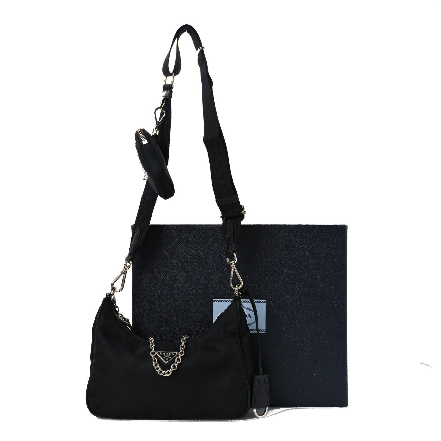 Nylon Re-Edition 2005 Shoulder Bag Black