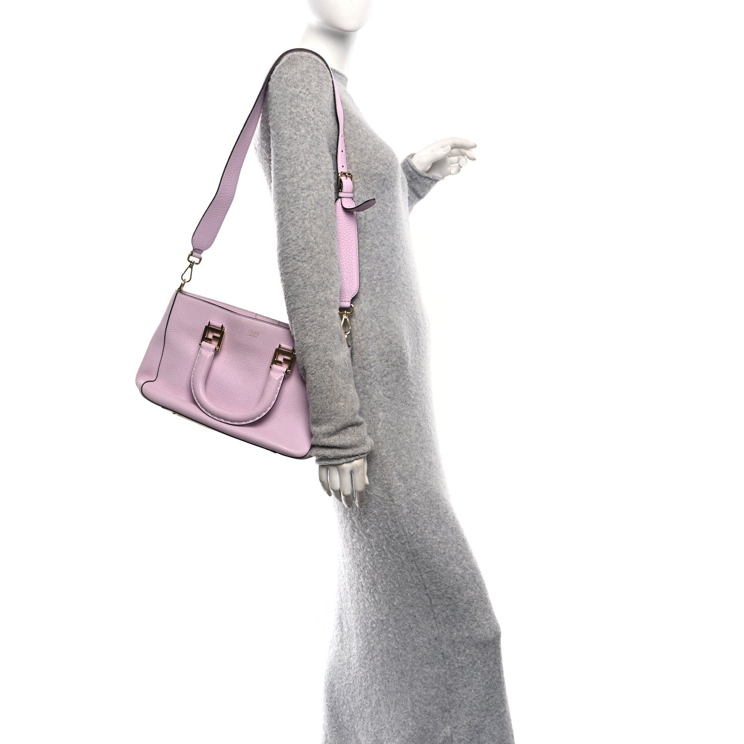 Cuoio Romano Selleria Small FF Tote Cipria