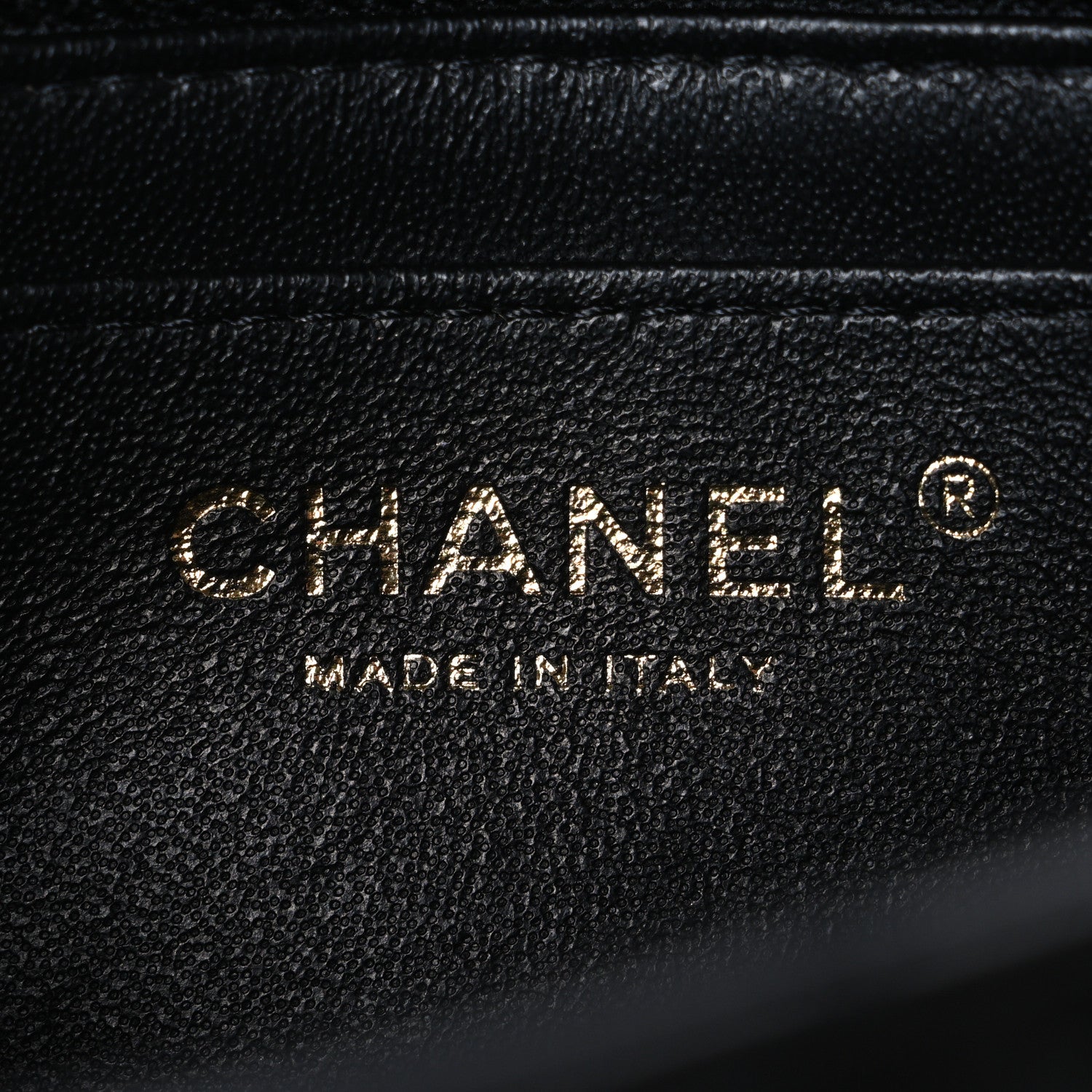 Lambskin Quilted Mini Rectangular Flap Black