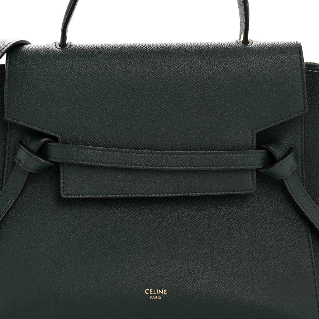 Grained Calfskin Micro Belt Bag Amazone