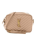 Calfskin Matelasse Monogram Lou Camera Bag Dark Beige