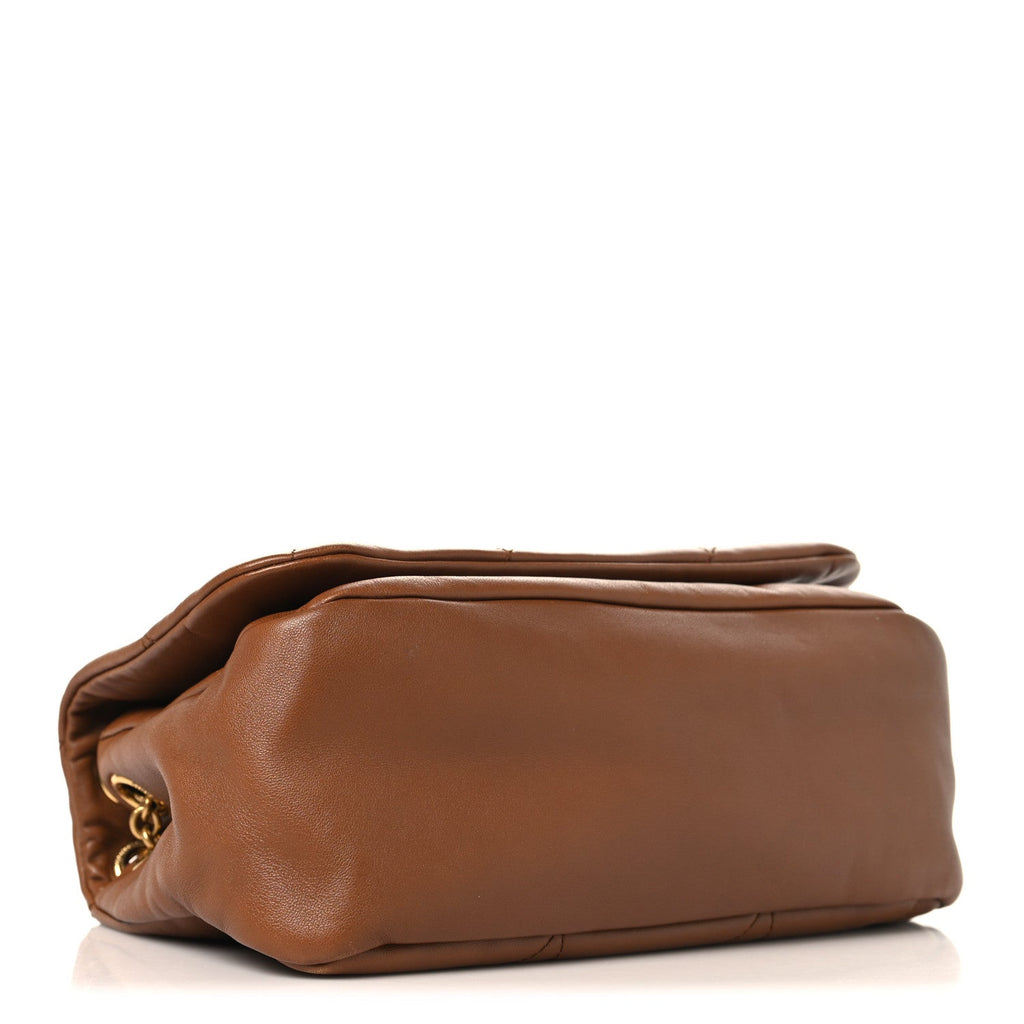 Lambskin Matelasse Monogram Small Jamie 4.3 Light Fox