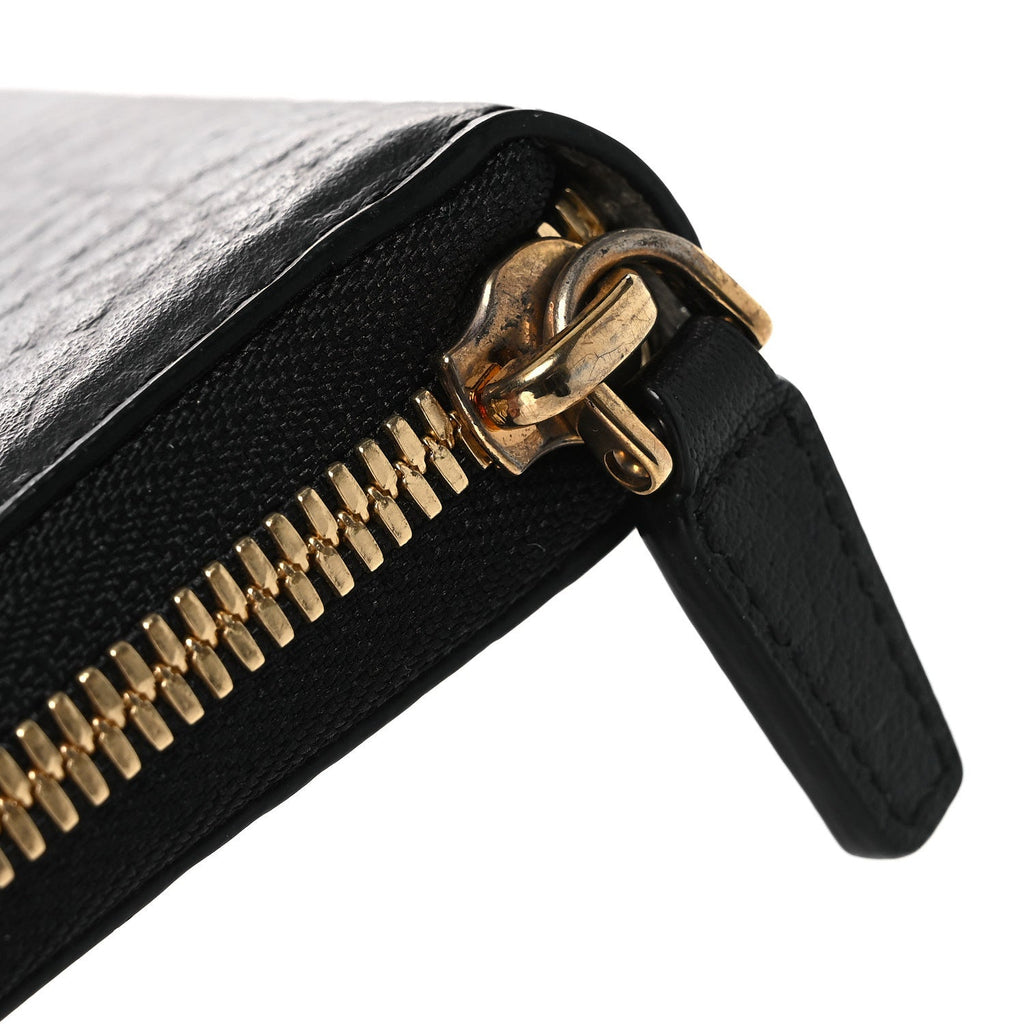 Visetos Large Zip Around Wallet Black