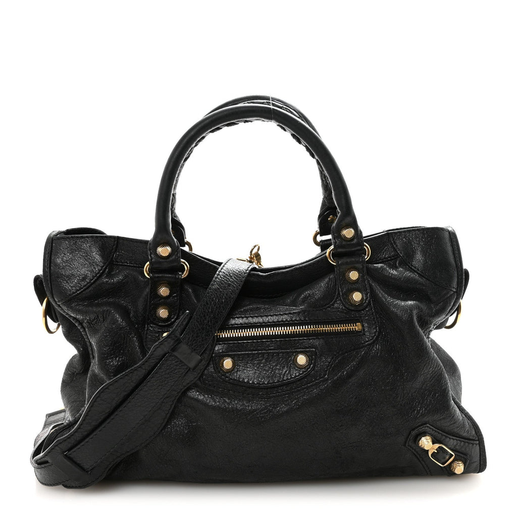 Agneau Giant 12 Gold Hardware City Black