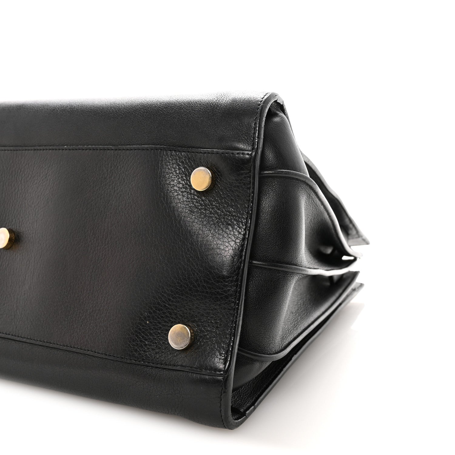 Calfskin Small Sac De Jour Black