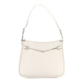 Calfskin Horsebit Slim Shoulder Bag White